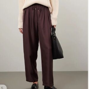 SILK LAUNDRY SLOUCH PANTS